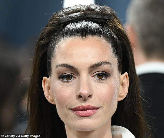 Anne Hathaway has full, yet balanced lips - something that is highly desirable, according to the study