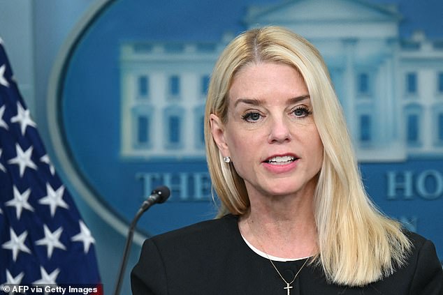 Trump said Attorney General Pam Bondi should 'act' on the matter