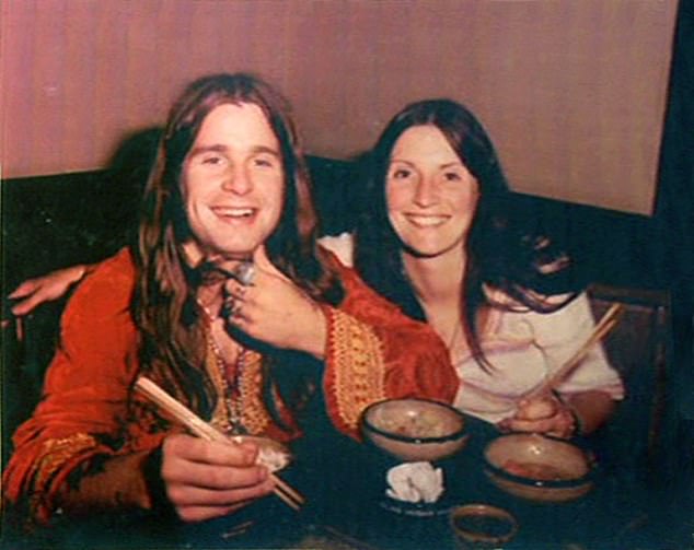 Osbourne later said that his first marriage had been a mistake because of his constant touring and drug abuse. He also admitted to being 'abusive' to Thelma (pictured above with the singer in the 1970s