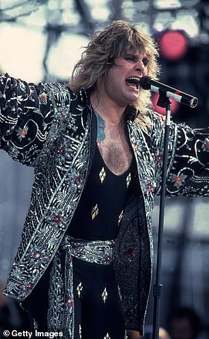 Osbourne during solo performances in 1985