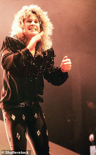 The singer forged a successful solo career after being turfed out of Black Sabbath. Above: The singer performing at the Hammersmith Apollo in 1990