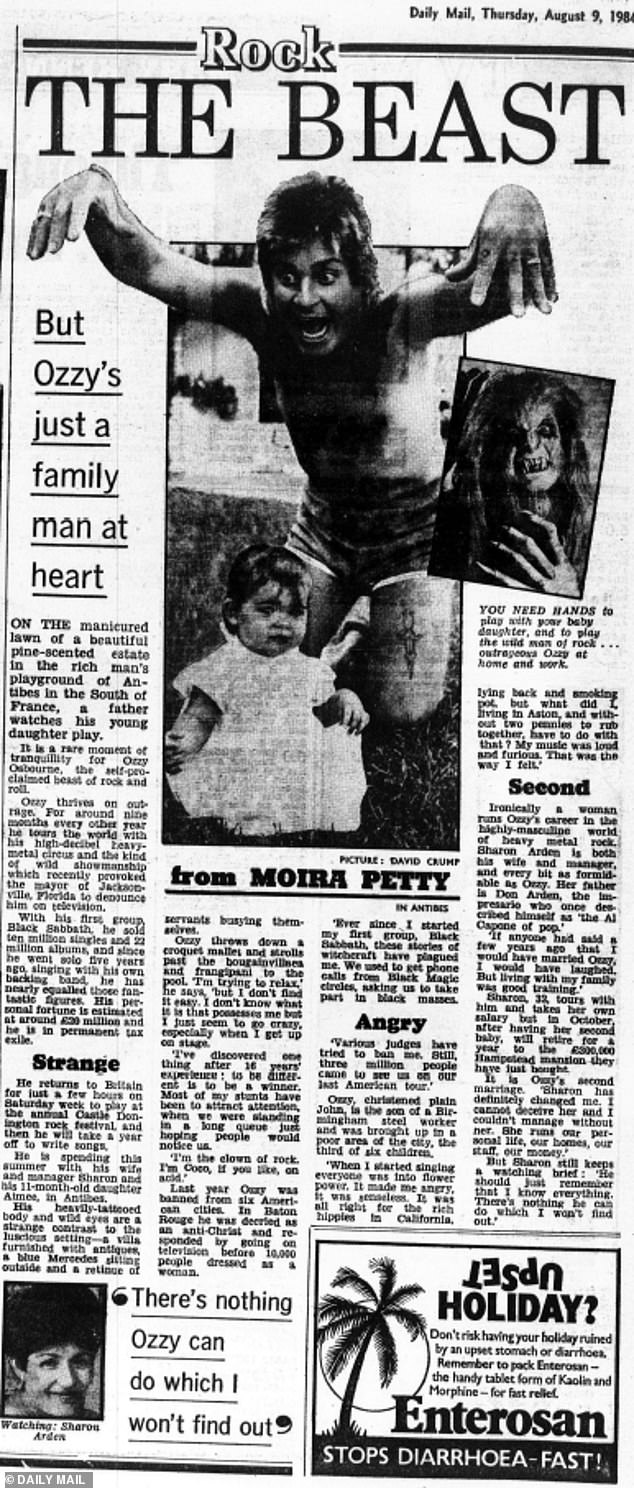A Daily Mail article from 1984 delved into the singer's antics at the time, including how he had been banned from six American cities