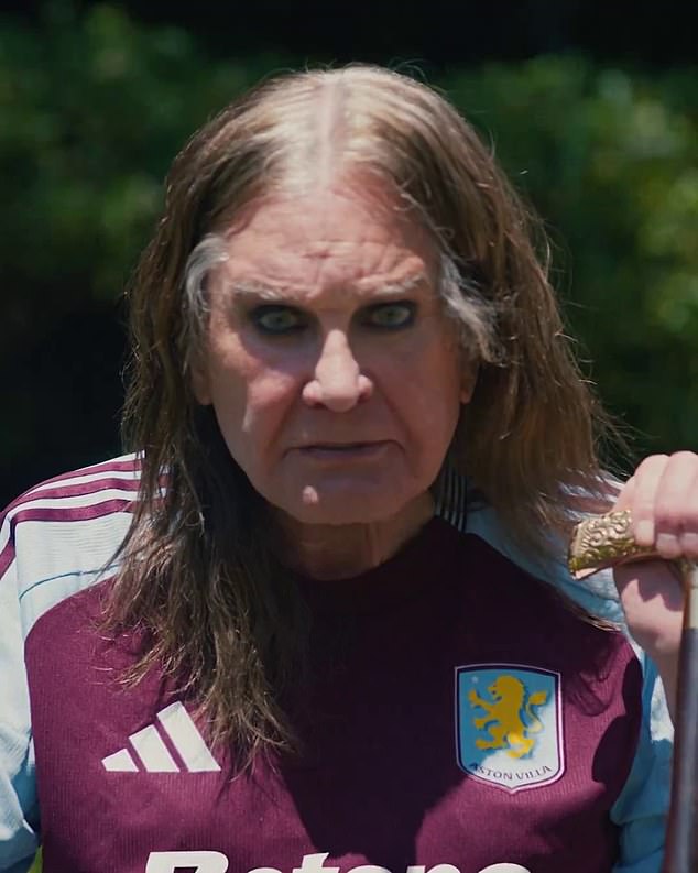 Osbourne has also been part of the video launching Aston Villa's 2024-25 season home kit