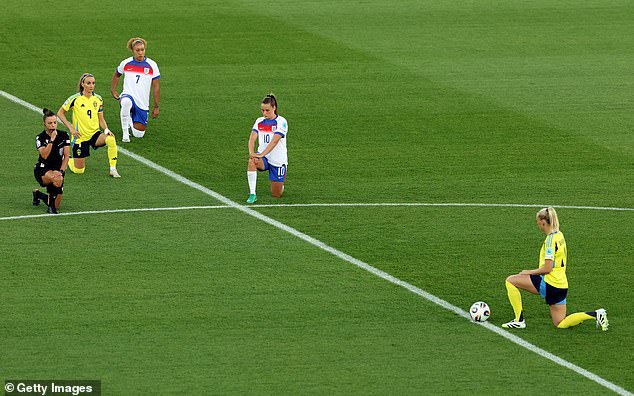 England and Sweden took the knee ahead of their Women's Euros quarter-final last week