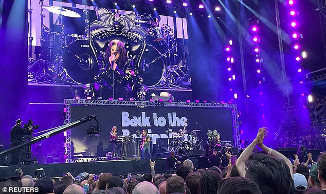 The farewell concert, pictured, was the send off that Ozzy had hoped for, if some time before he and his loved ones expected
