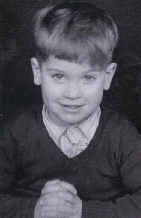 Ozzy Osbourne is pictured as a child