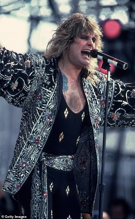Osbourne during solo performances in 1985