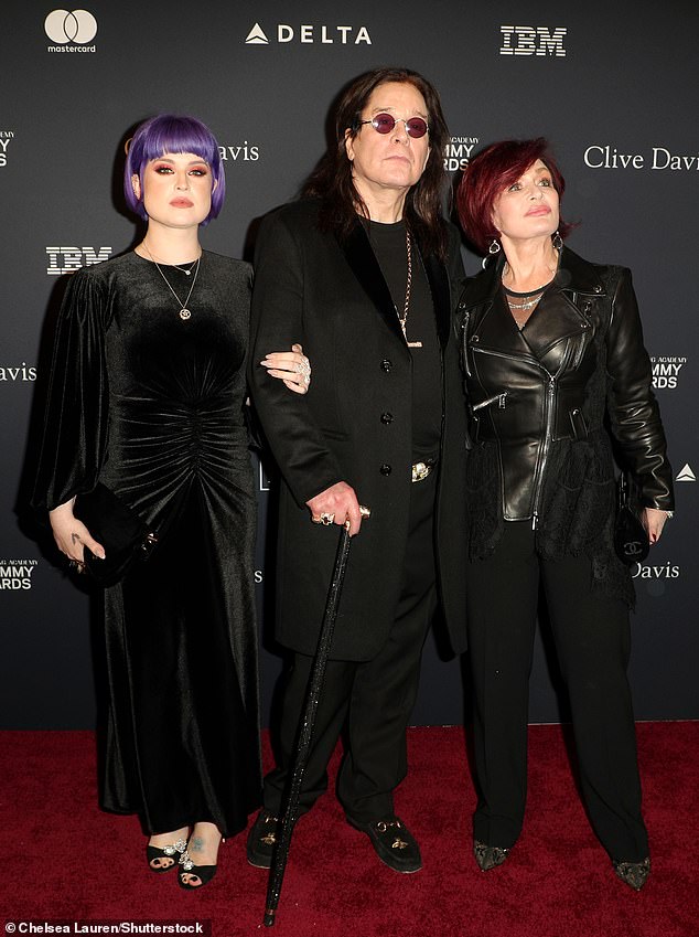 Ozzy, seen here with his daughter Kelly Osbourne and wife Sharon Osbourne in 2020, joked that he 'should have been dead' years ago
