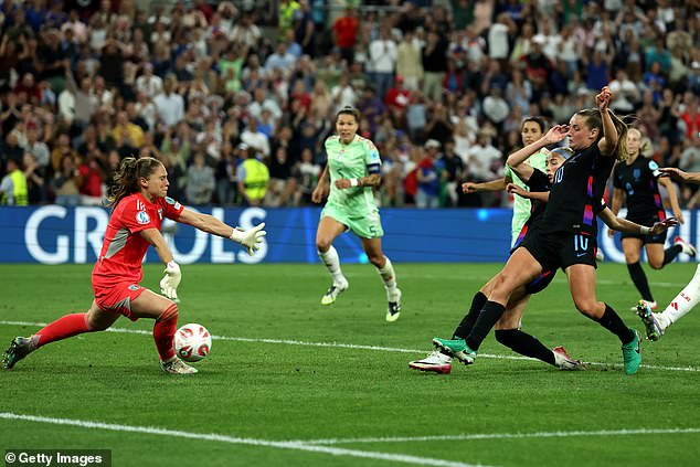 Yet Kelly was alert to poke home the rebound after seeing her initial penalty saved