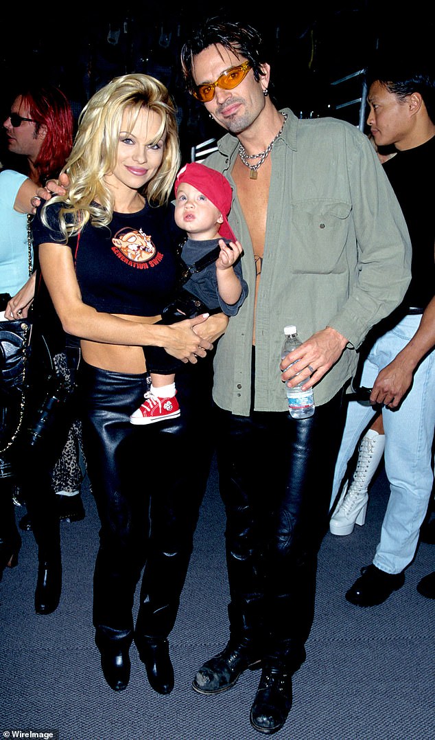 Brandon and Dylan's lives have been as much of a rollercoaster ride as their parents Pamela and Tommy Lee's relationship was (both pictured in 1997