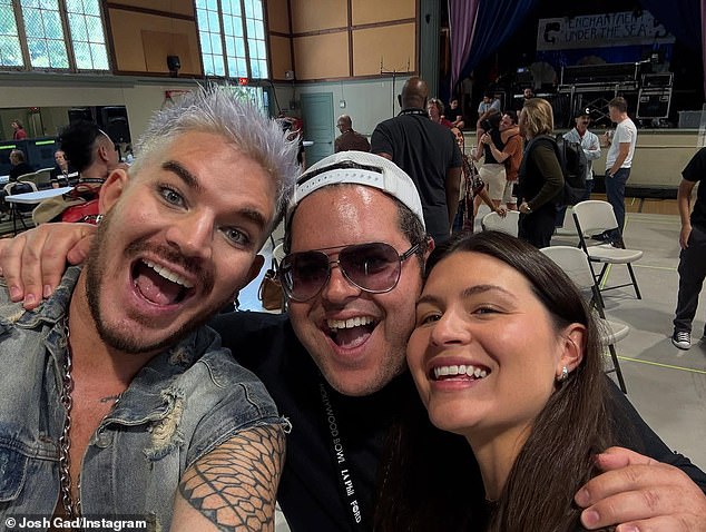 On July 14, Josh Gad (M) - who plays Herod - shared an Instagram snap of himself rehearsing with Adam and Phillipa Soo (R), who plays Mary Magdalene in Andrew Lloyd Webber and Tim Rice's 1971 musical