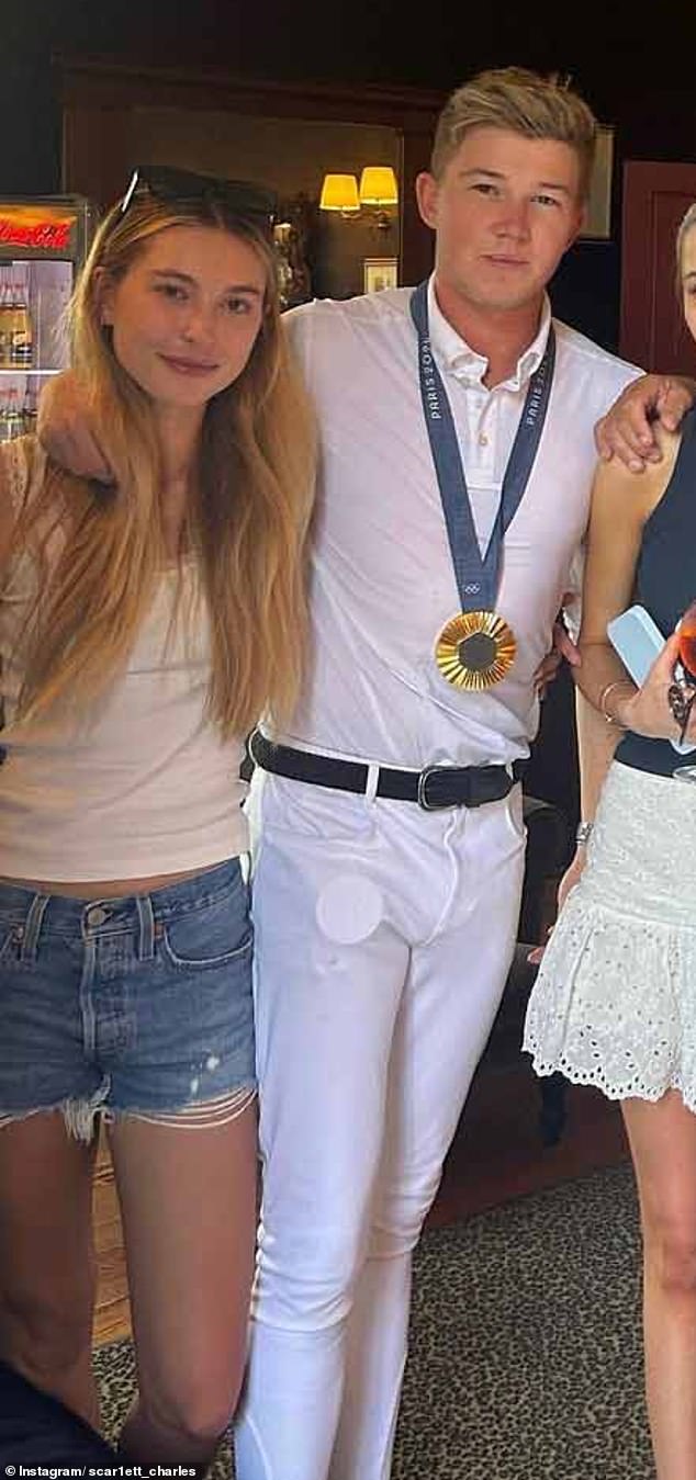 The couple share a passion for horses and are frequently seen supporting each other at events (pictured together)