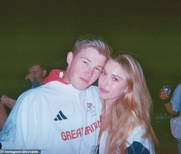 Eve and Harry meanwhile were first spotted in public together at last year's Olympic Games in Paris (pictured together)