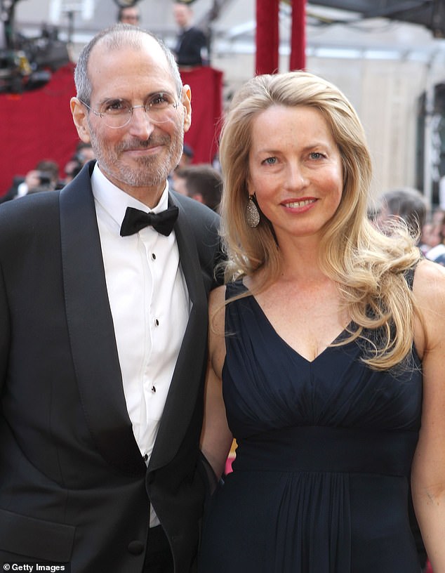 Apple's Steve Jobs and Laurene Powell arrive at the 82nd Annual Academy Awards held at Kodak Theatre on March 7, 2010