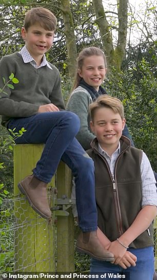 The footage (pictured) was captured behind-the-scenes of the future King's birthday photoshoot, which took place earlier this year in Norfolk