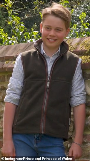 The footage (pictured) was captured behind-the-scenes of the future King's birthday photoshoot, which took place earlier this year in Norfolk