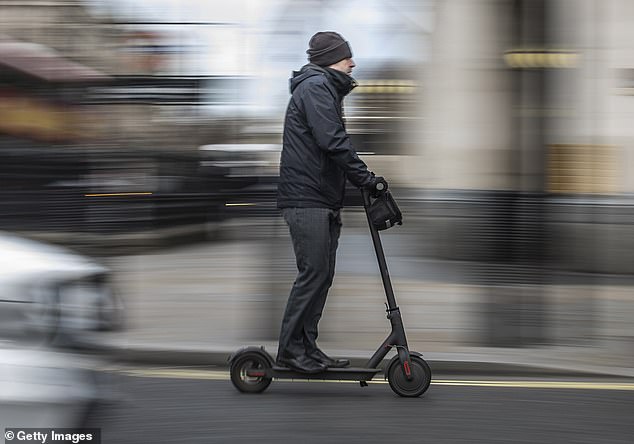 The aim of the ban is to tackle a black market of scooters which has seen some modified into vehicles almost as large as small motorbikes or turbocharged to go at speeds of up to 70mph (File photo)