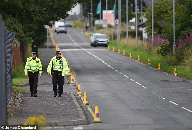 Hundreds of traffic cones have been laid out on roads leading up to HMS Gannet, suggesting President Trump may drive to Turnberry as he did during a previous visit