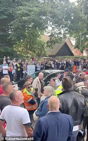 Protesters and counter-protesters clash