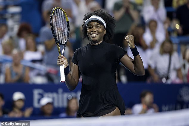Williams paid tribute to the influence of her partner after returning to tennis with a win