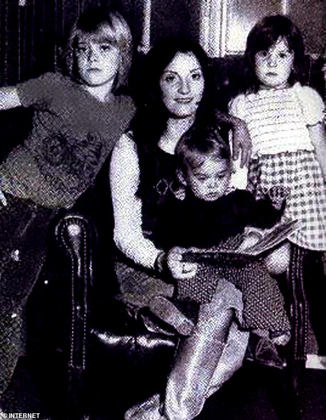 It remains a mystery why his two other children, Jessica and Elliot (pictured), weren't mentioned in the family tribute