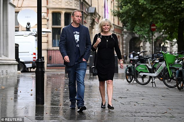 Tom Hayes and his lawyer Karen Todner arrive at the Supreme Court in London this morning