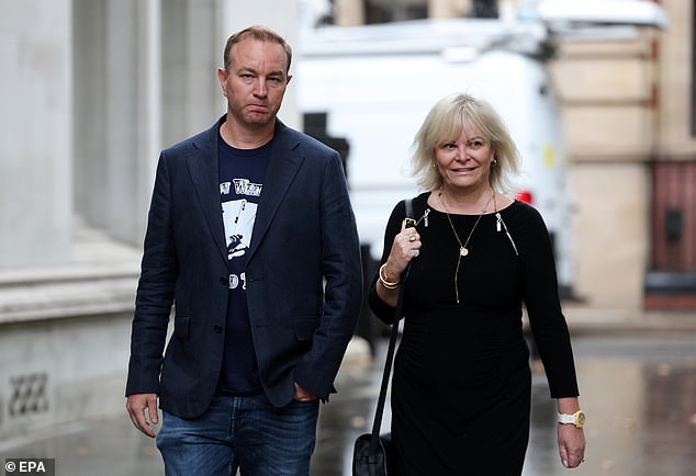 Tom Hayes and his lawyer Karen Todner arrive at the Supreme Court in London this morning