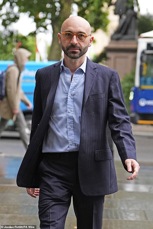 Carlo Palombo, pictured today, had been convicted of interest rate benchmark manipulation