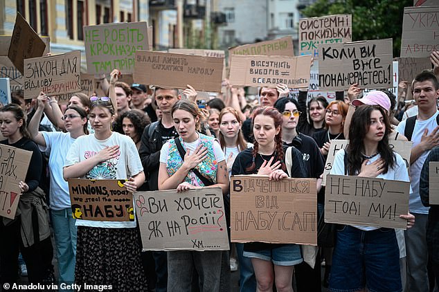 Hundreds have taken to the streets in the capital to rebuke the legislation