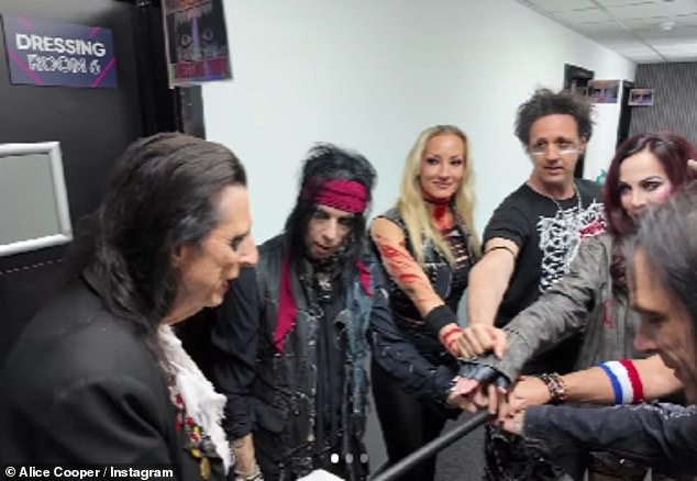 Fellow rocker Vincent Damon Furnier, known by his stage name Alice Cooper, dedicated his show to Ozzy as he took to the stage with his band in Wales on Tuesday