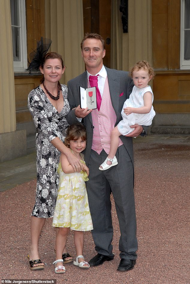 Thorpe MBE, with wife Amanda, children Kitty (3) and Emma (20 months) at the time of his investitre ceremony in 2007