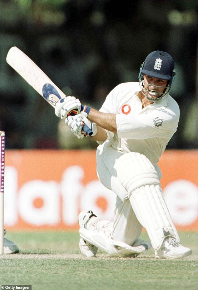 Thorpe, pictured during a Test match against Sri Lanka in 2001, had demons off the cricket pitch, and long battled mental health issues