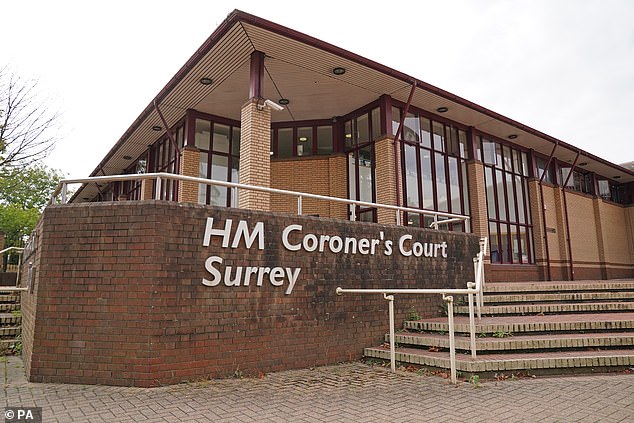 Thorpe's inquest is being held at Surrey Coroner's Court in Woking