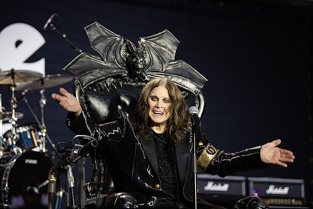 The Black Sabbath frontman and icon on stage in Birmingham just a few weeks before his death at his home in Buckinghamshire