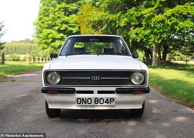 The MkII RS 1800 is one of 109 limited edition road-going models built at the car giant's Advanced Vehicle Operations Pilot Plant at Aveley, Essex - each one finished in Diamond White paint
