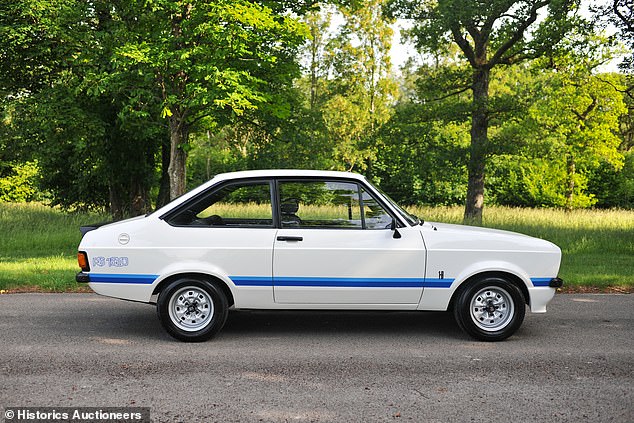 The vendor's late husband acquired the car from Ford in 1977, shortly after it had concluded its duties as the second of five vehicles provided to the press for test drives - the first being written off during this time