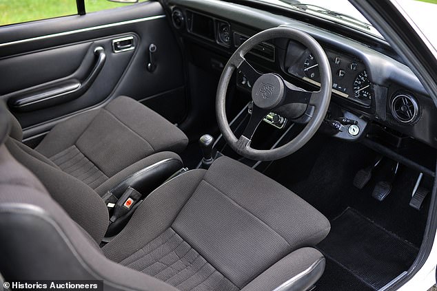 The vendor's late husband reportedly drove the rally-inspired Fast Ford for around 10 years before it underwent a restoration and was kept off the road in a barn