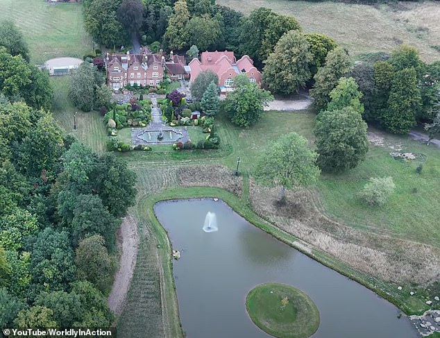 A dedicated 'rehabilitation wing' (pictured to the right, above) was built on the side of Welders House in Buckinghamshire ahead of the metal legend's return to Britain