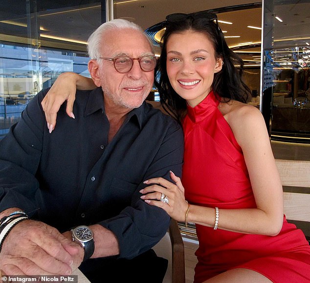 Another sweet image showed Nicola alongside her billionaire father Nelson Peltz