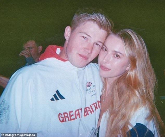 Eve and Harry meanwhile were first spotted in public together at last year's Olympic Games in Paris (pictured together)