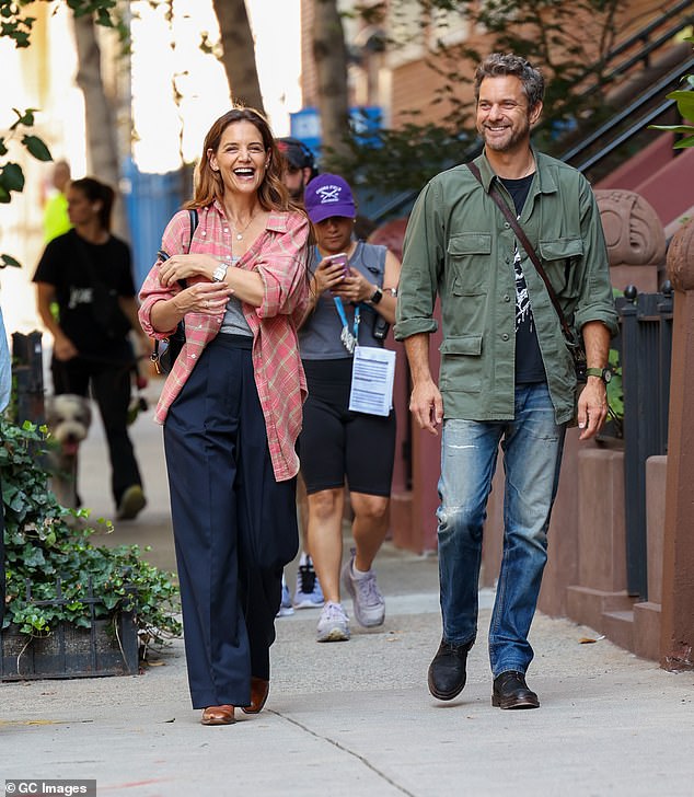 And it seems the excitement of filming together again hasn't worn off yet for the stars, who were pictured beaming with smiles together on Wednesday