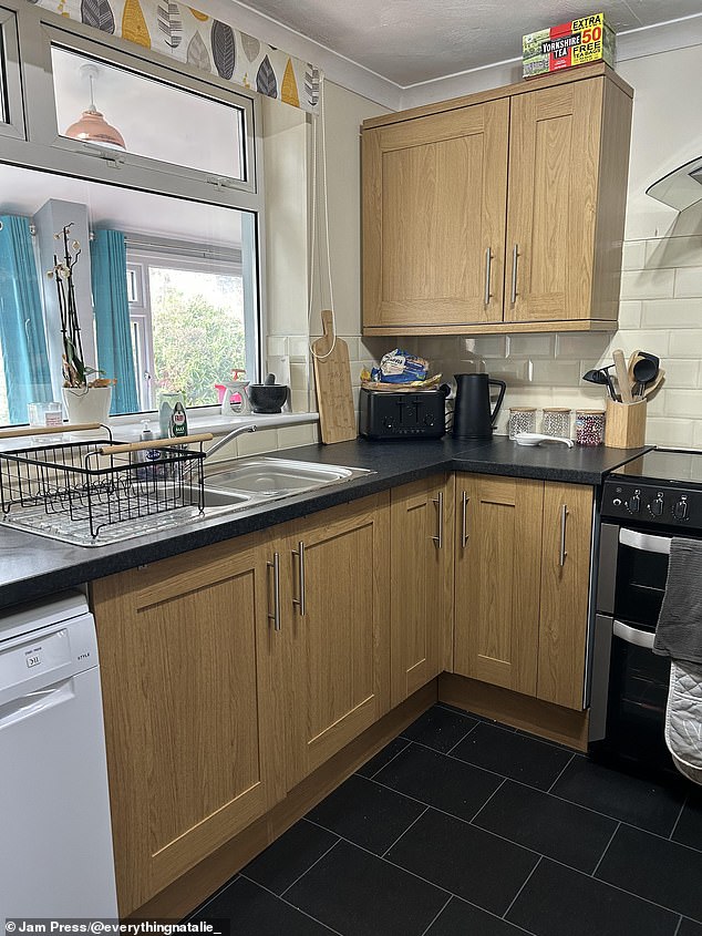 After moving into her new home, the 34-year-old was desperate to brighten up the dark room, which barely got any natural light thanks to an extension out the back
