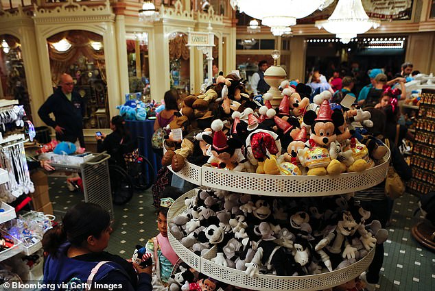Another big benefit of staying at a Disney hotel was the free delivery of any merchandise you bought in the parks - but the service was revoked in 2020 (stock image)