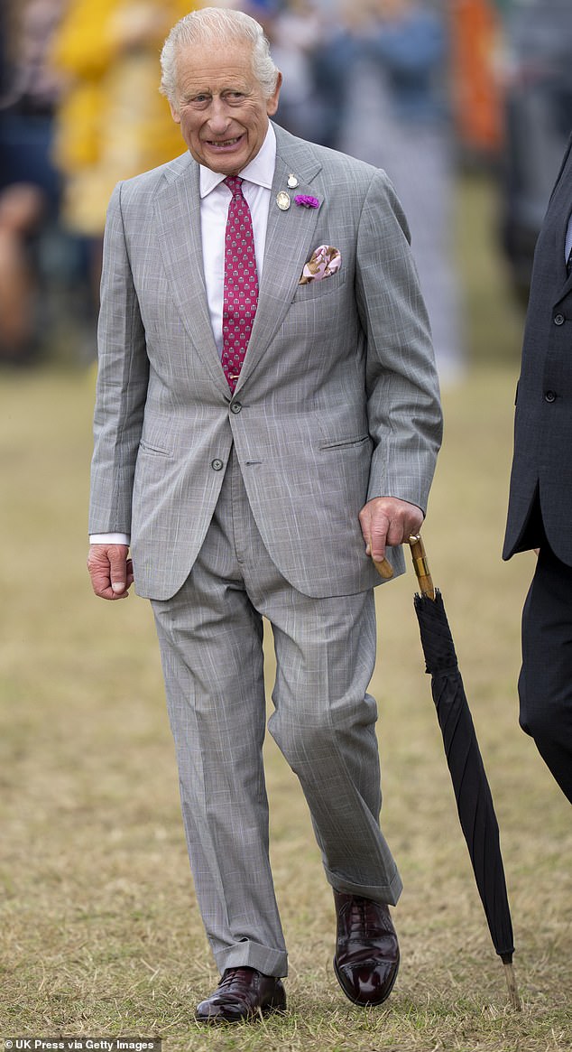 King Charles III during a visit to the Sandringham Flower Show 2025