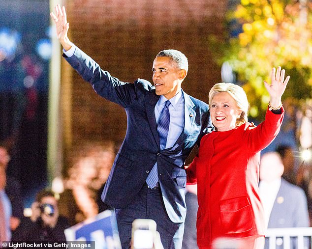 President Barack Obama and Hillary Clinton on the campaign trail in Philadelphia during the 2016 presidential election