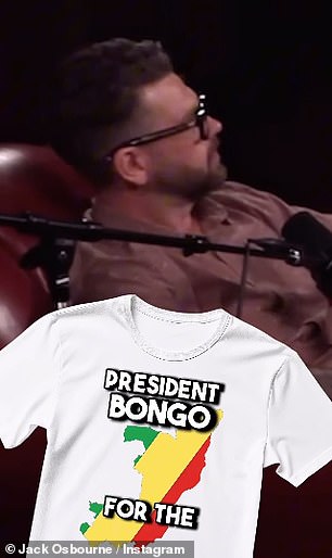 The TV personality also recalled mum Sharon stealing a Presidential campaign T-shirt from the home-owner's wardrobe