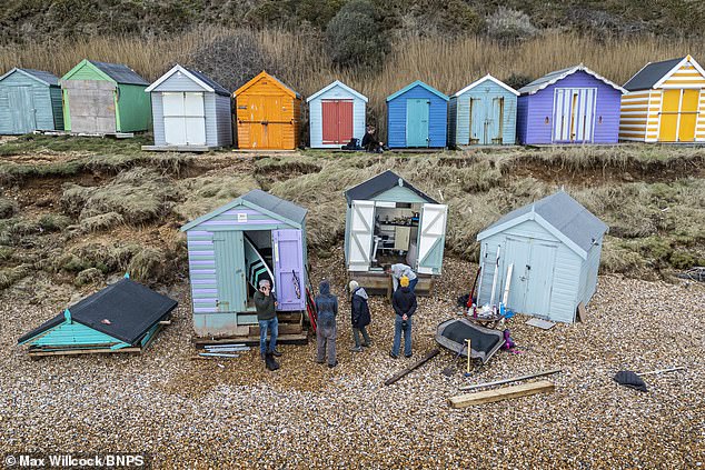 Owners blame New Forest District Council's 'do nothing' approach to coastal erosion for the loss of their beloved huts