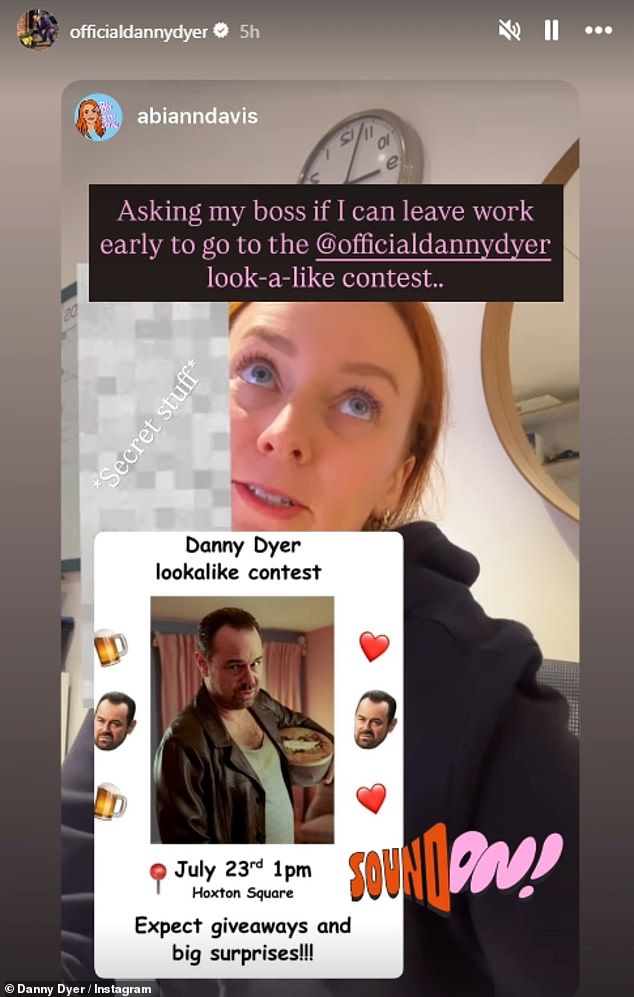 This competition had the seal of approval from Danny himself, who took to Instagram to repost a video of a fan claiming they'd be taking the day off work to attend the event