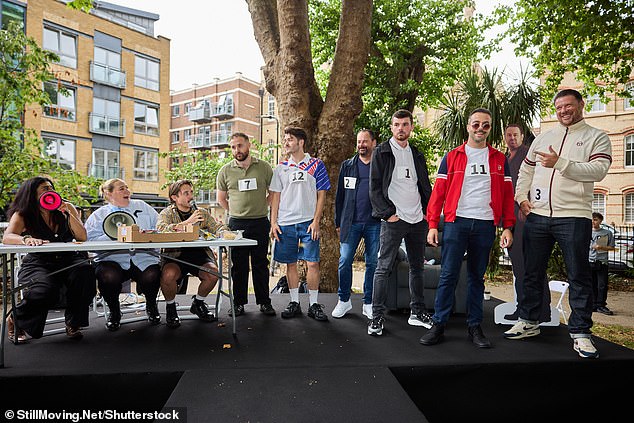 The contestants seemed in great spirits and were pictured laughing and joking with the day's judges