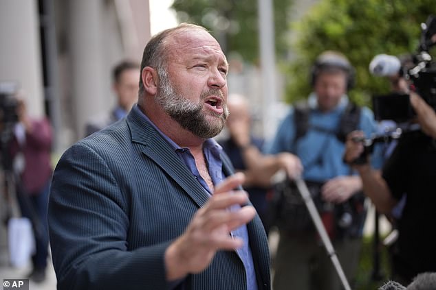 Conspiracy theorist and InfoWars host Alex Jones (above) appeared on Dillion's podcast on Monday to say that he, too, has been contacted by the White House.